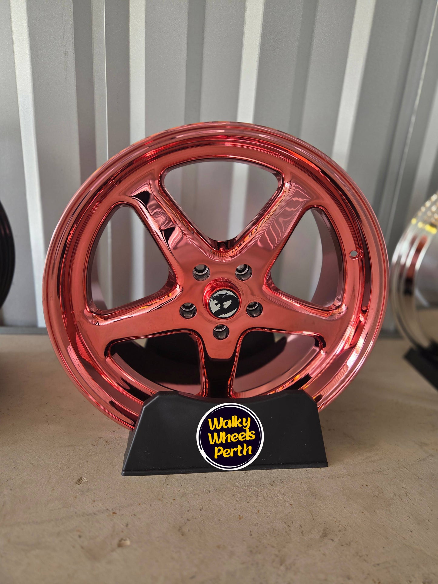 Candy Red Chrome HSV Wheels