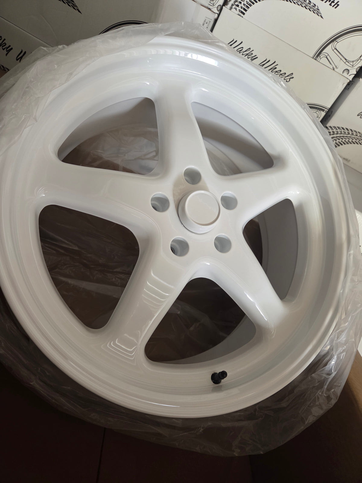 White Walky Wheels
