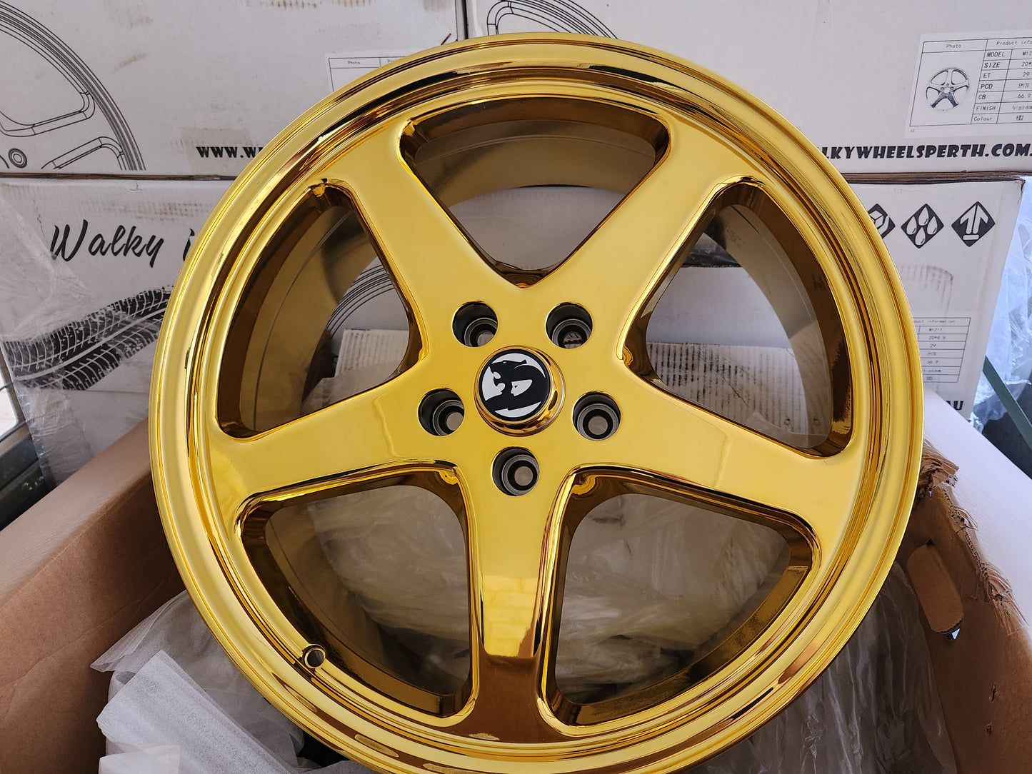 Gold Chrome Walky Wheels