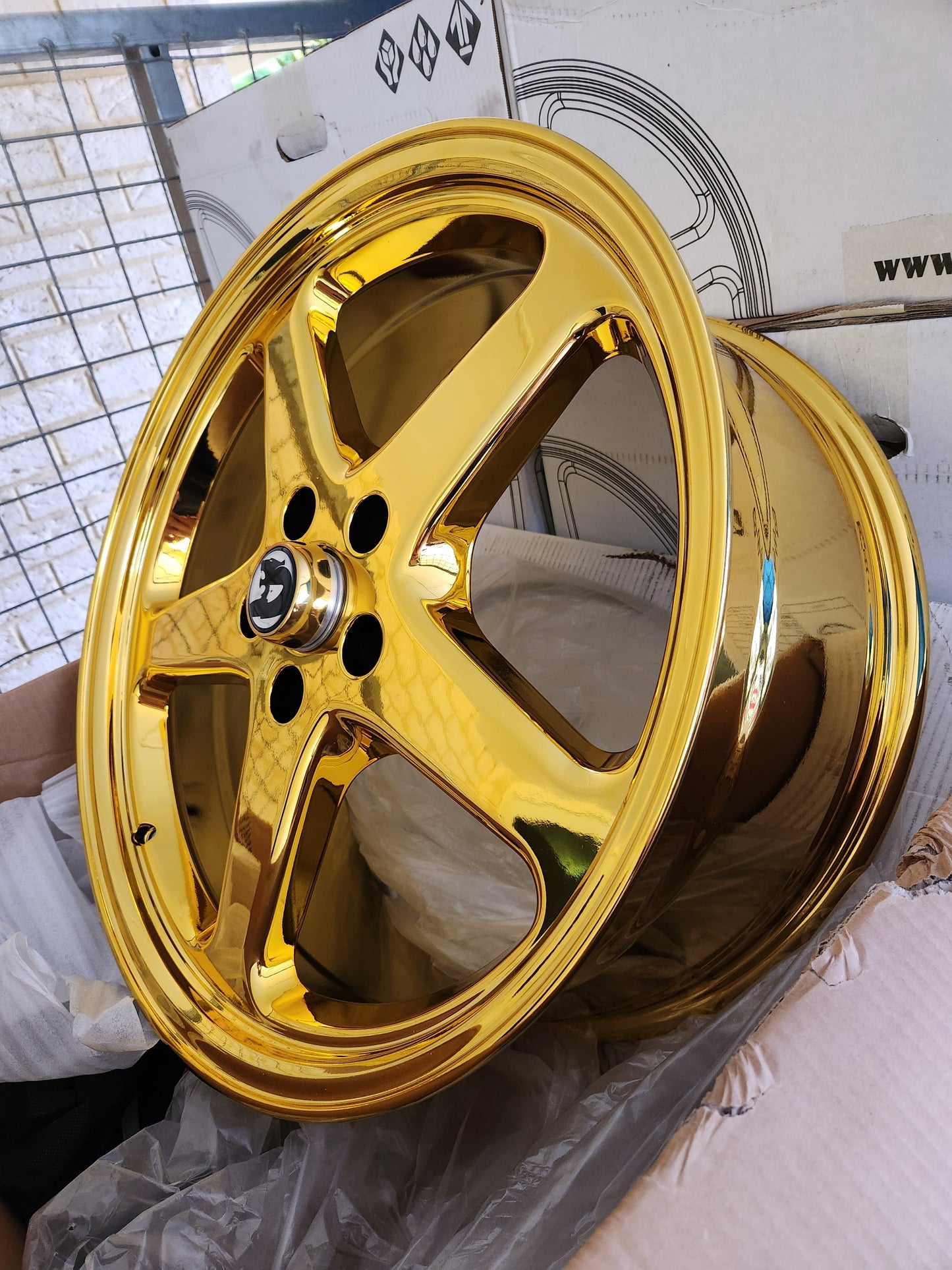 Gold Chrome Walky Wheels – Walky Wheels Perth