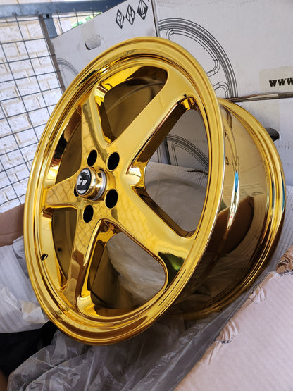 Gold Chrome Walky Wheels