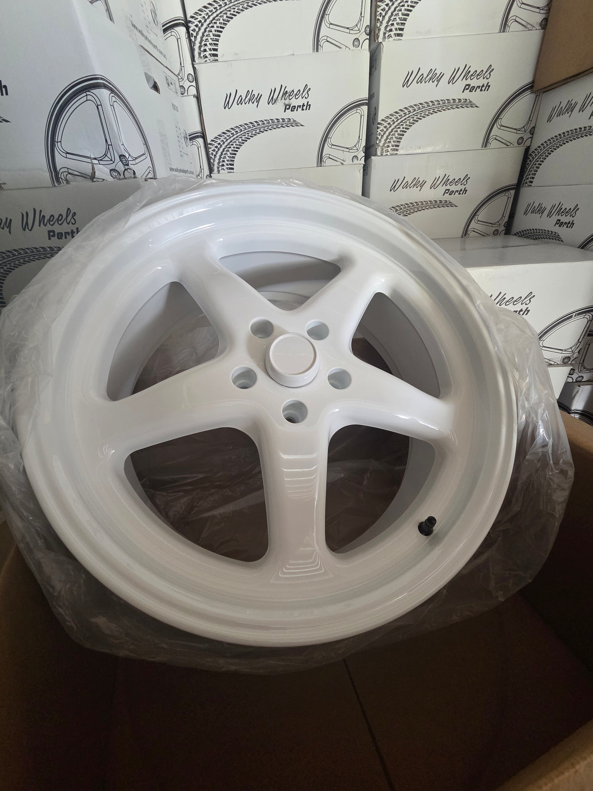 White Walky Wheels