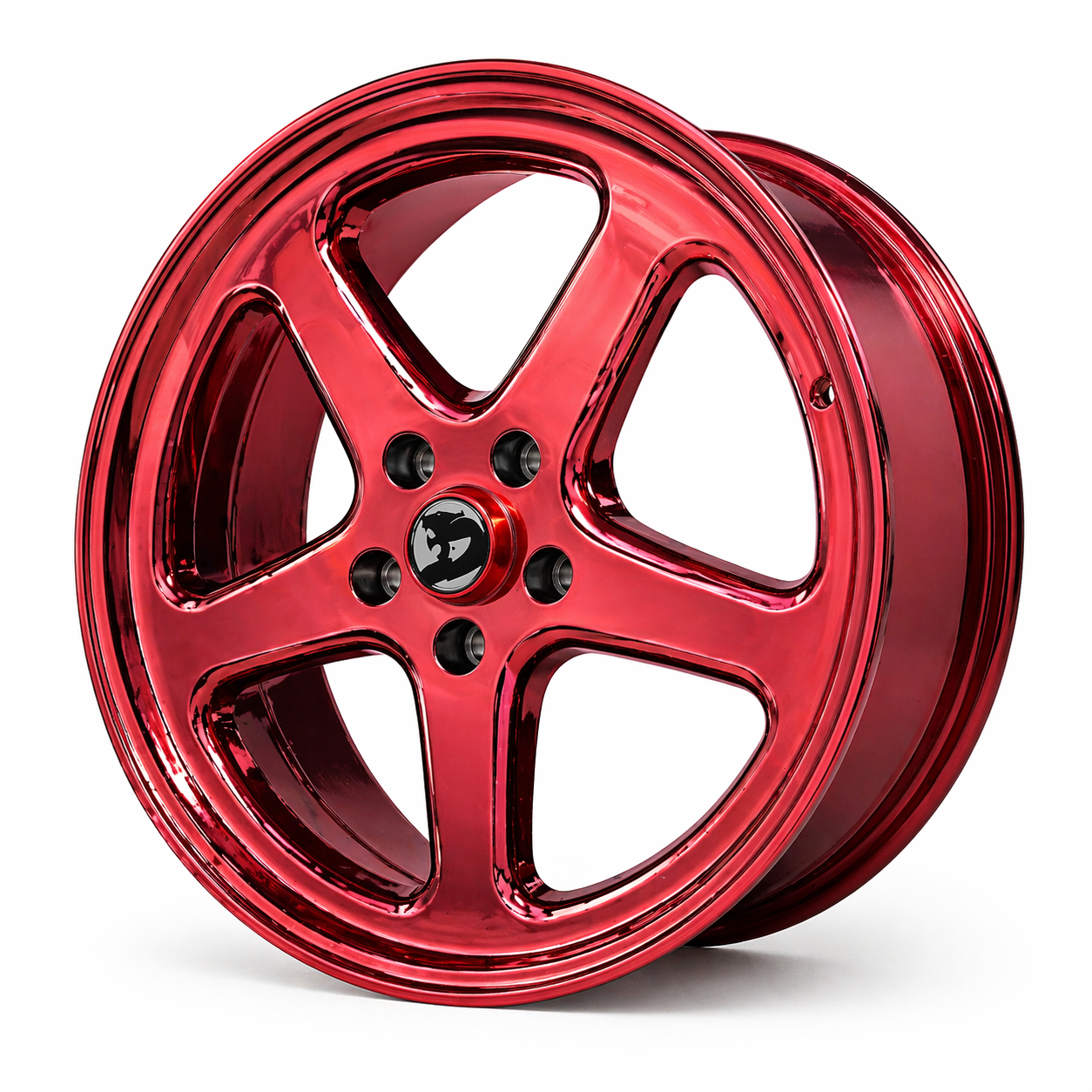 Candy Red Chrome HSV Wheels