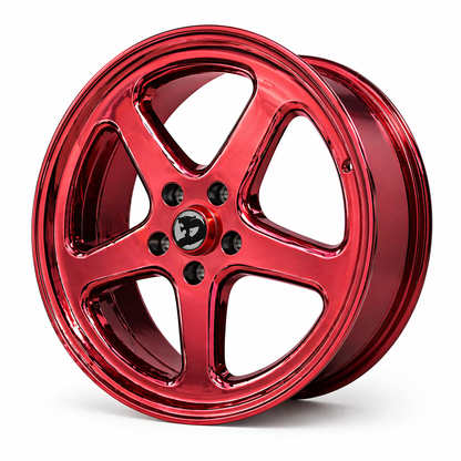 Candy Red Chrome HSV Wheels