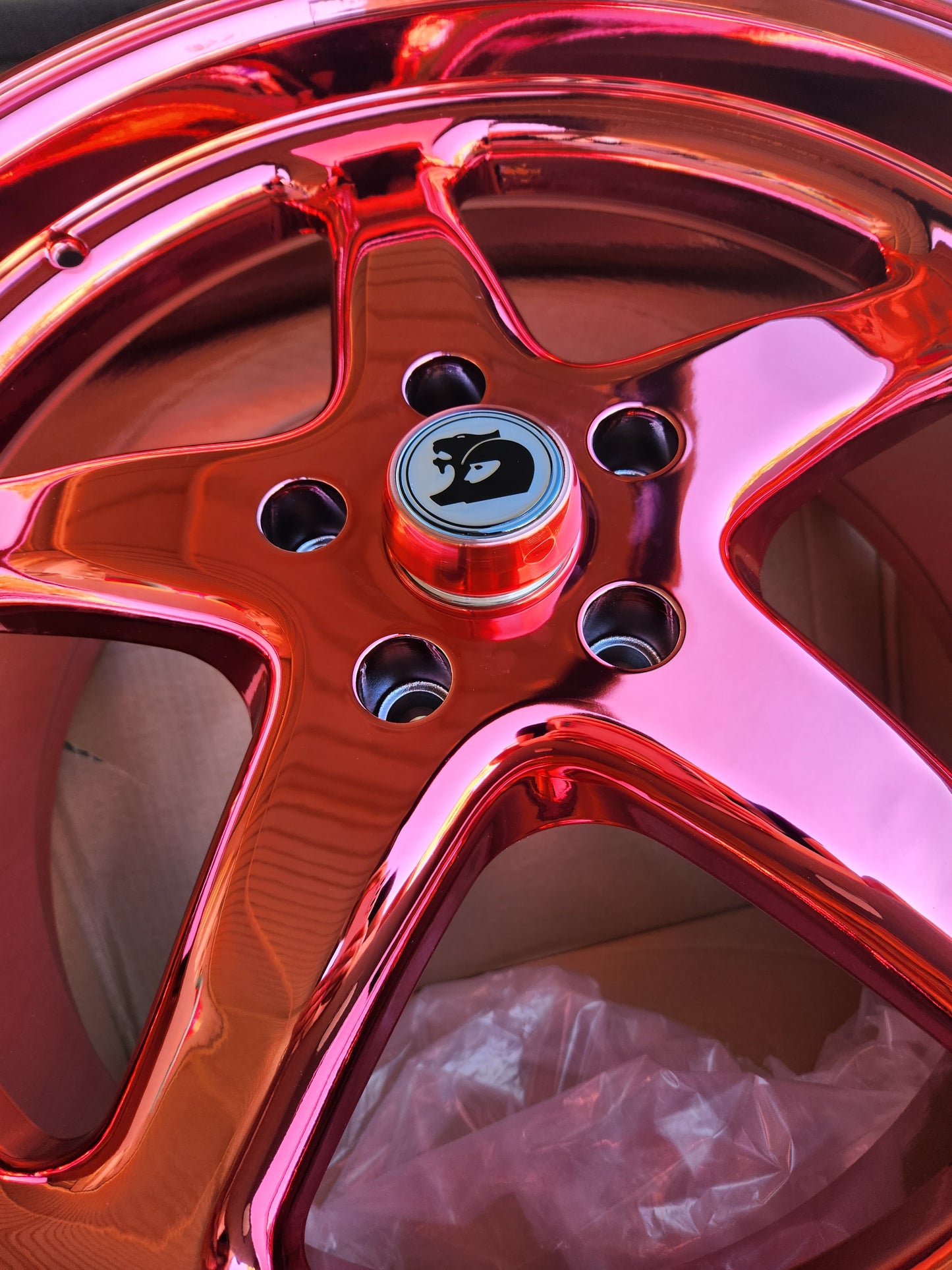 Candy Red Chrome Walky Wheels