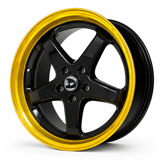 Black with Gold Lip Walky Wheels
